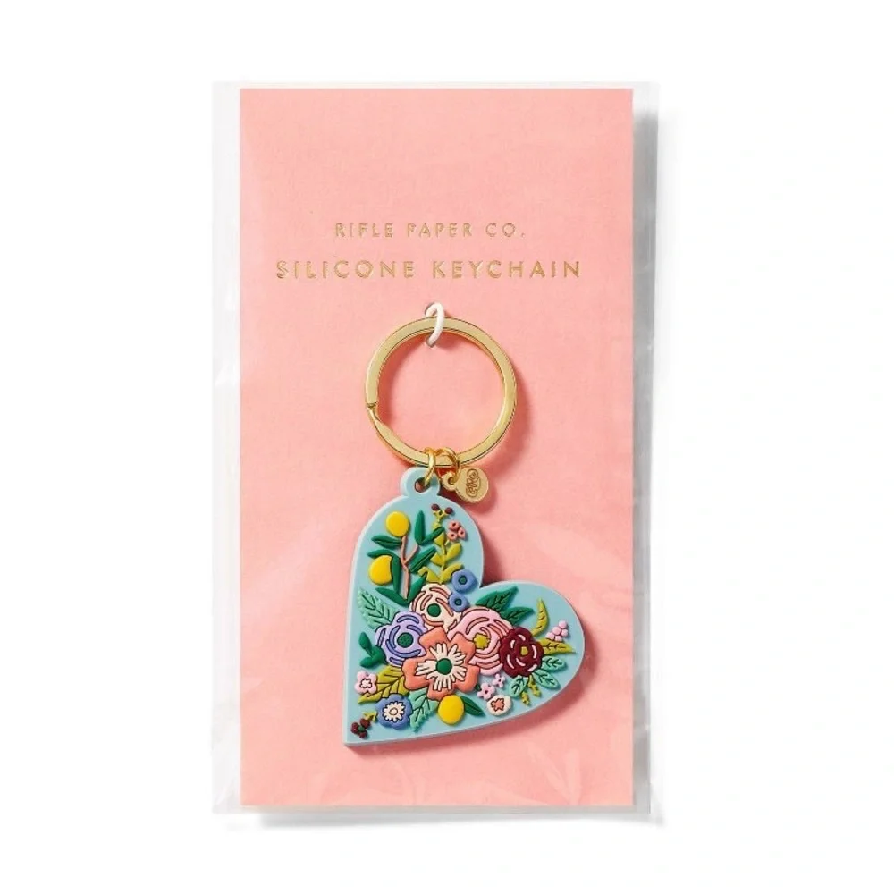 Rifle Paper Co. Garden Party Heart Keychain